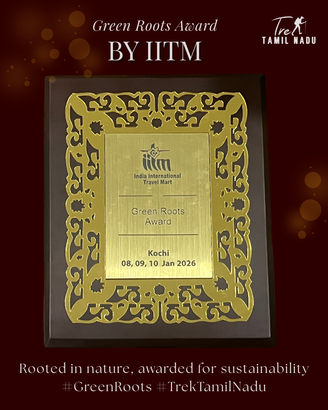 Awarded by IITM, Kochi